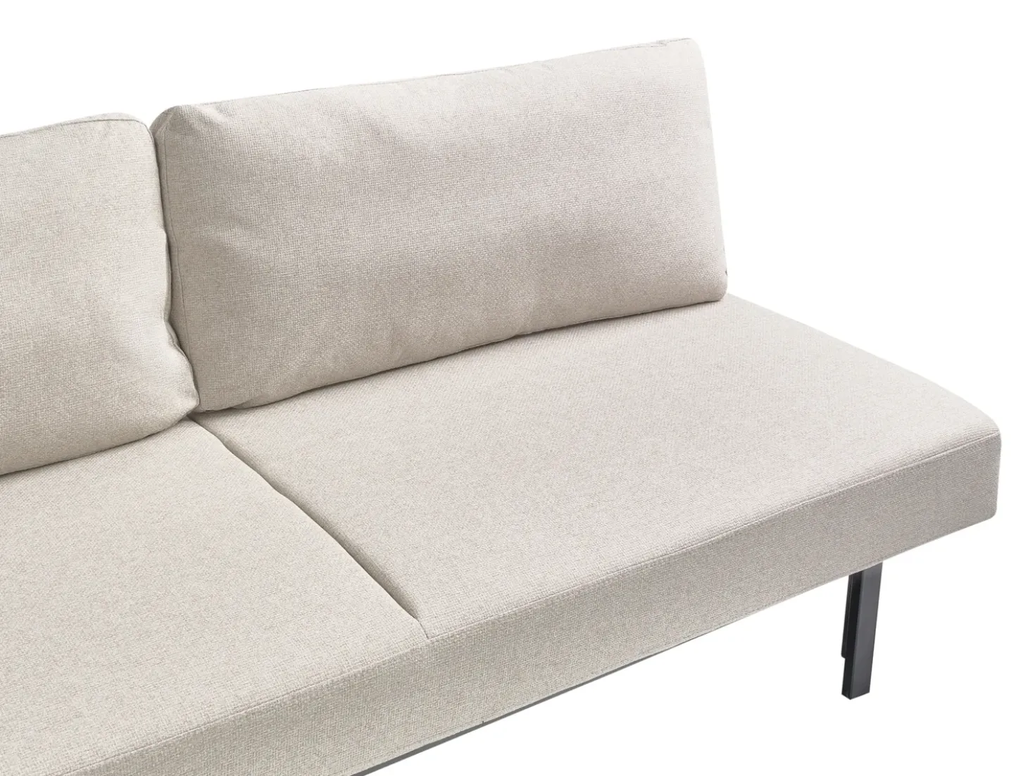 Divano letto 3 posti ROYKKA Tessuto Bianco sporco