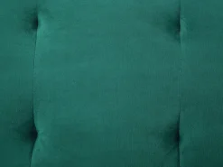 Divano letto 3 posti SELNES Velluto Verde smeraldo