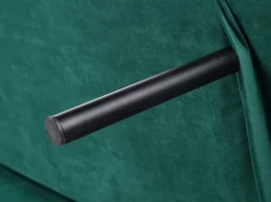 Divano letto 3 posti SELNES Velluto Verde smeraldo