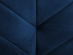 Divano letto 3 posti SENJA Velluto Blu marino