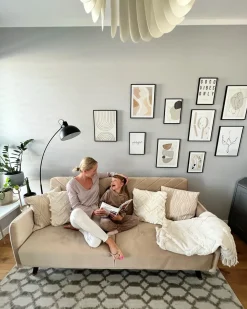 Divano letto 3 posti SENJA Velluto Beige