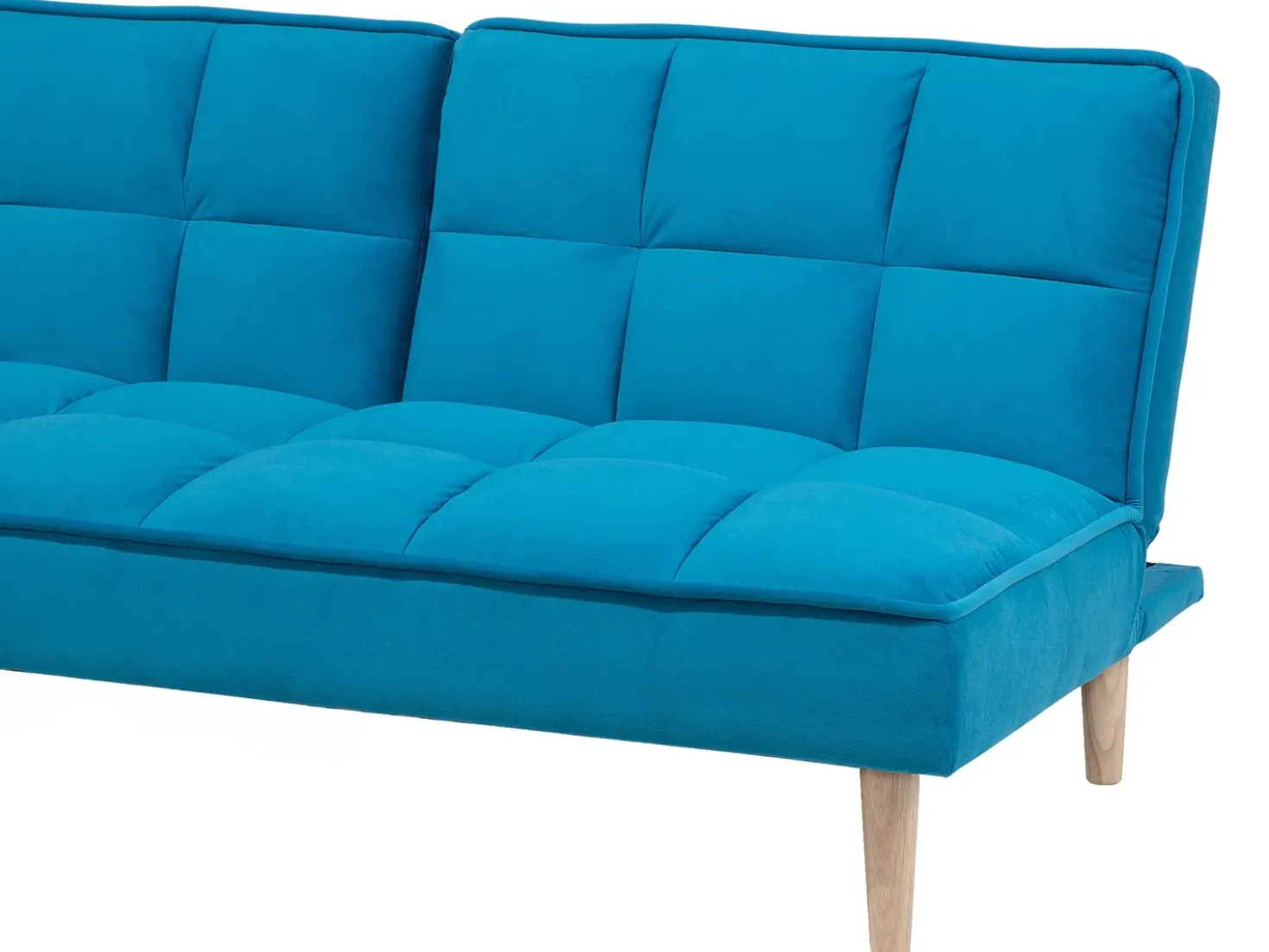 Divano letto 3 posti SILJAN Tessuto Blu oltremare