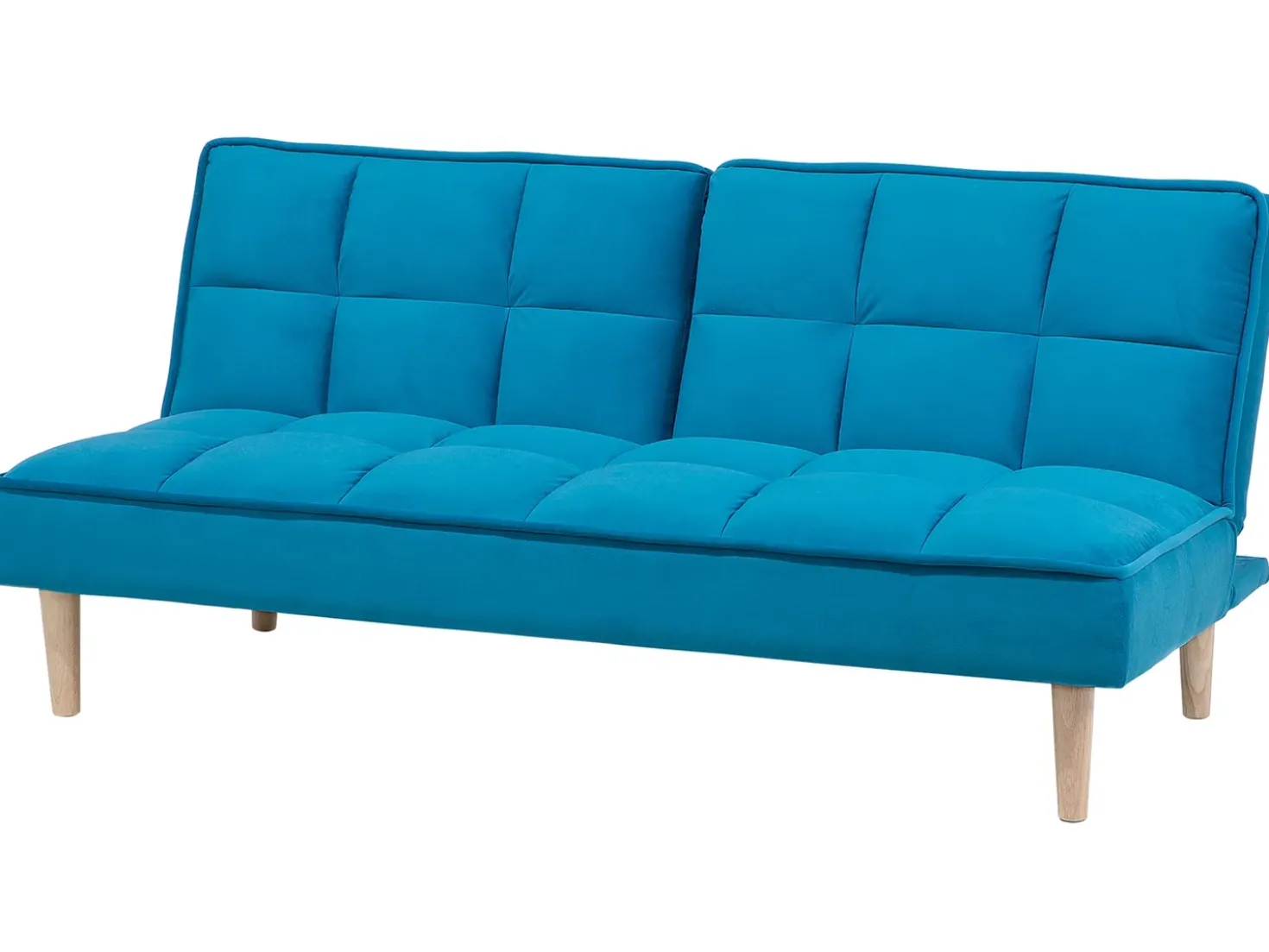 Divano letto 3 posti SILJAN Tessuto Blu oltremare
