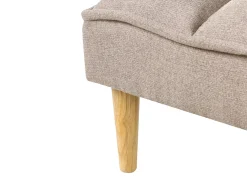 Divano letto 3 posti SILJAN Tessuto Marrone chiaro