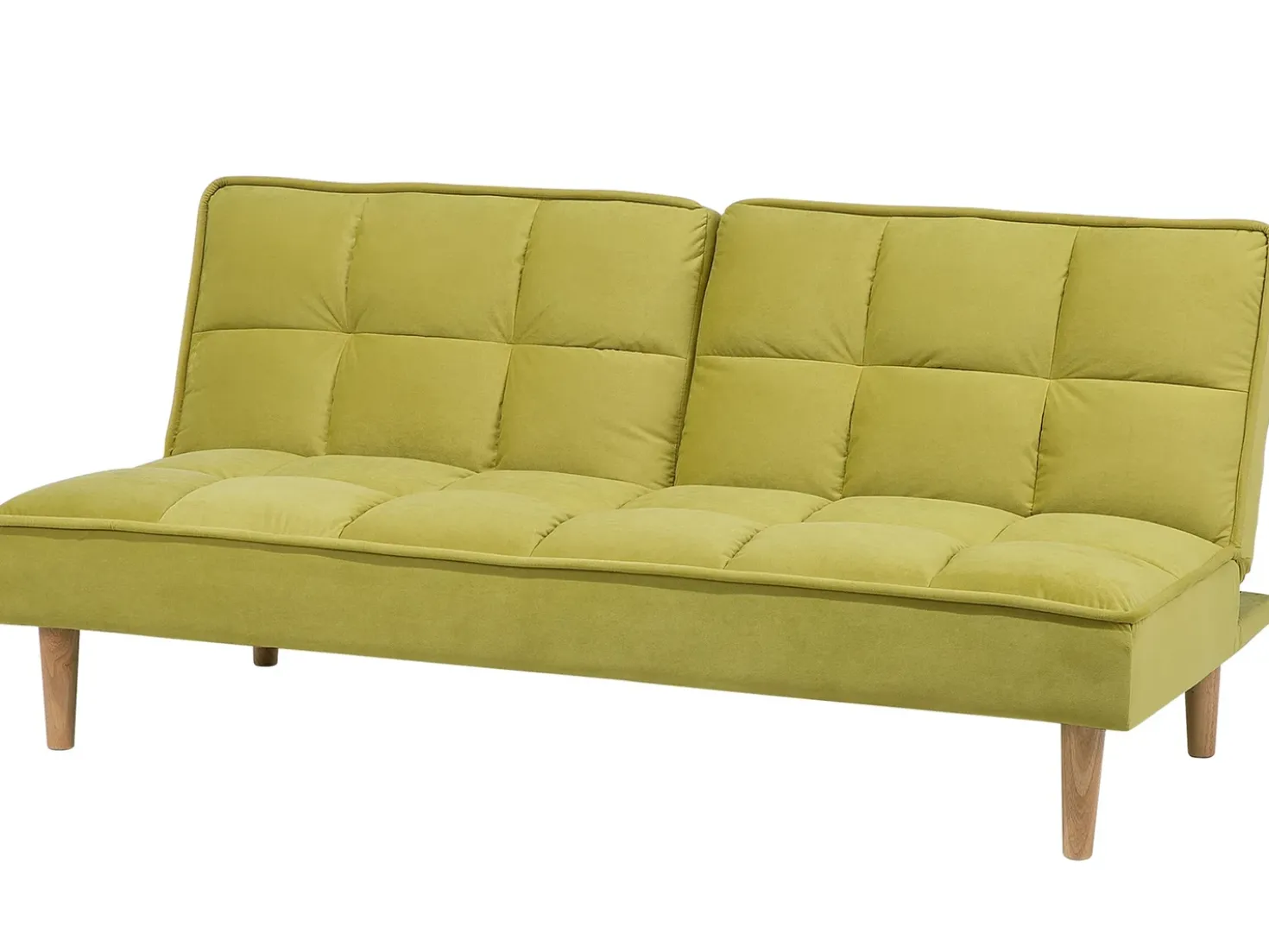 Divano letto 3 posti SILJAN Tessuto Verde oliva