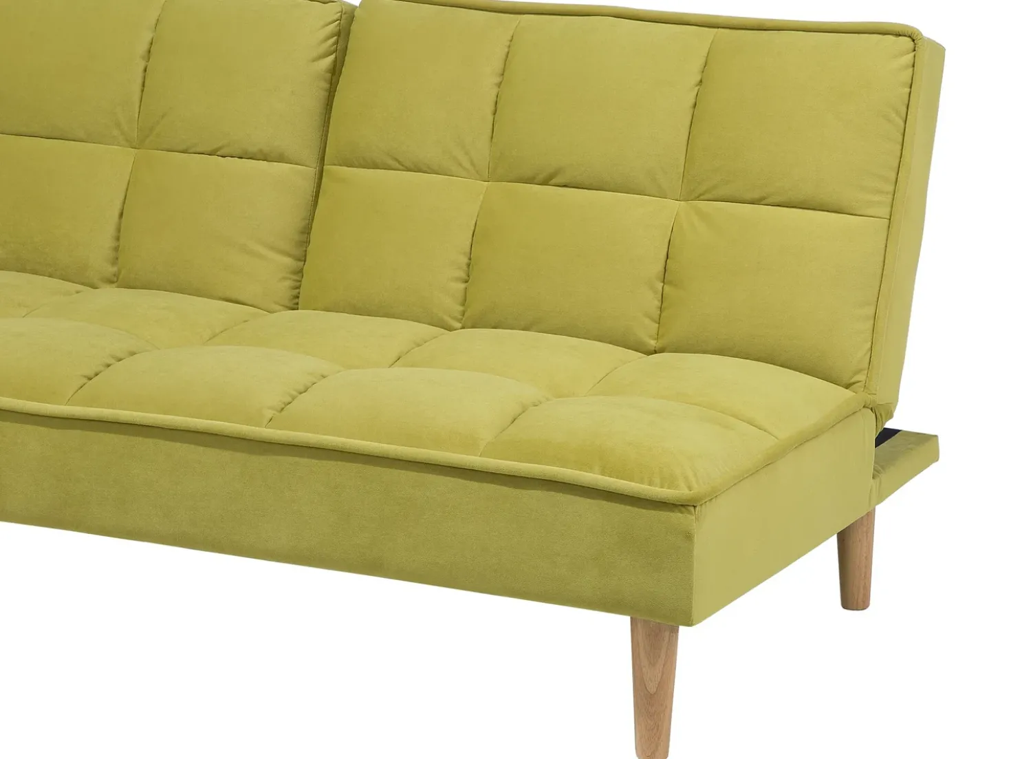 Divano letto 3 posti SILJAN Tessuto Verde oliva