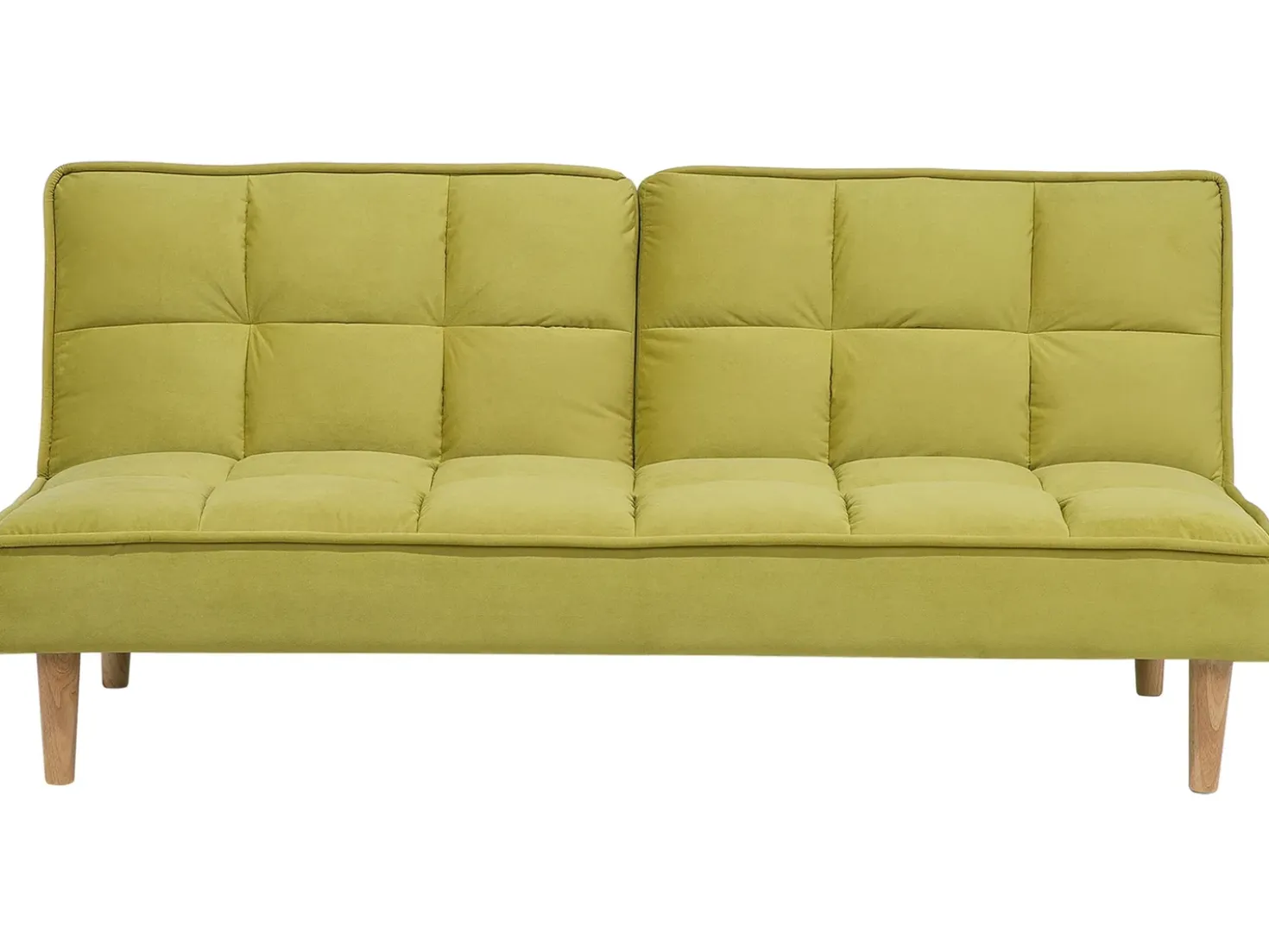 Divano letto 3 posti SILJAN Tessuto Verde oliva
