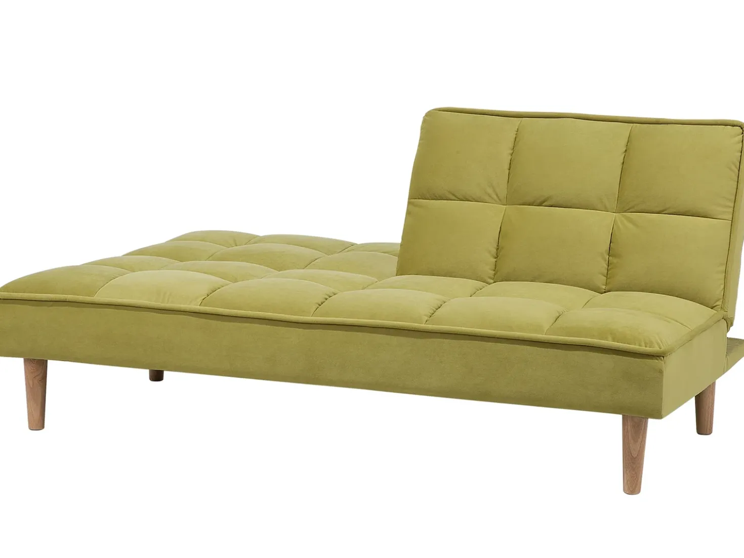 Divano letto 3 posti SILJAN Tessuto Verde oliva