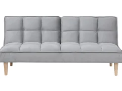 Divano letto 3 posti SILJAN Tessuto Grigio chiaro Grigio