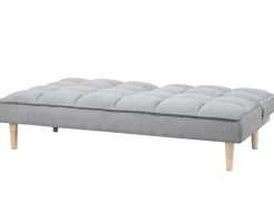 Divano letto 3 posti SILJAN Tessuto Grigio chiaro Grigio