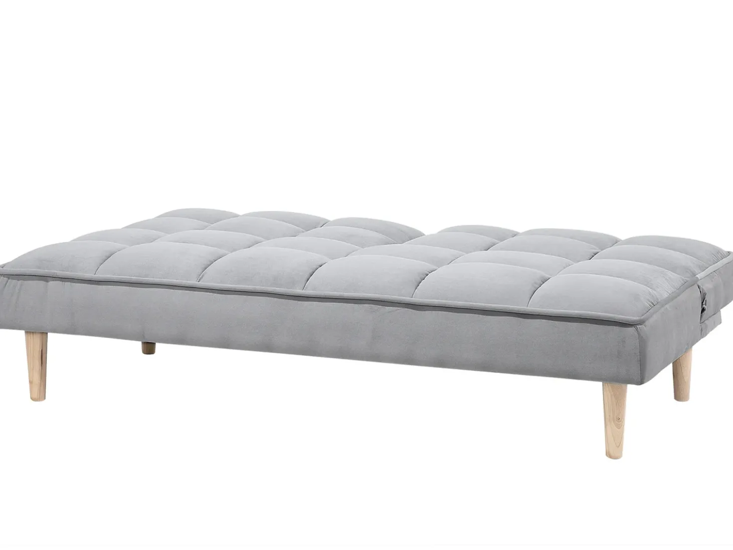 Divano letto 3 posti SILJAN Tessuto Grigio chiaro Grigio