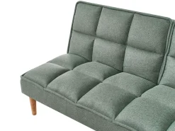 Divano letto 3 posti SILJAN Tessuto Verde chiaro