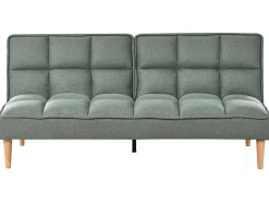 Divano letto 3 posti SILJAN Tessuto Verde chiaro