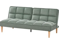 Divano letto 3 posti SILJAN Tessuto Verde chiaro