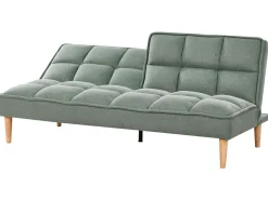 Divano letto 3 posti SILJAN Tessuto Verde chiaro