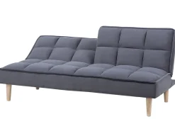Divano letto 3 posti SILJAN Tessuto Grigio scuro