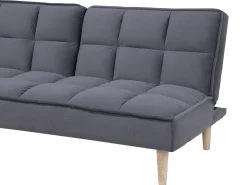Divano letto 3 posti SILJAN Tessuto Grigio scuro
