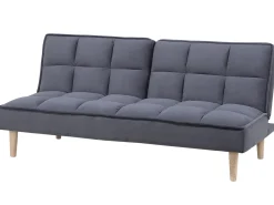 Divano letto 3 posti SILJAN Tessuto Grigio scuro