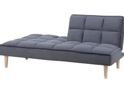 Divano letto 3 posti SILJAN Tessuto Grigio scuro