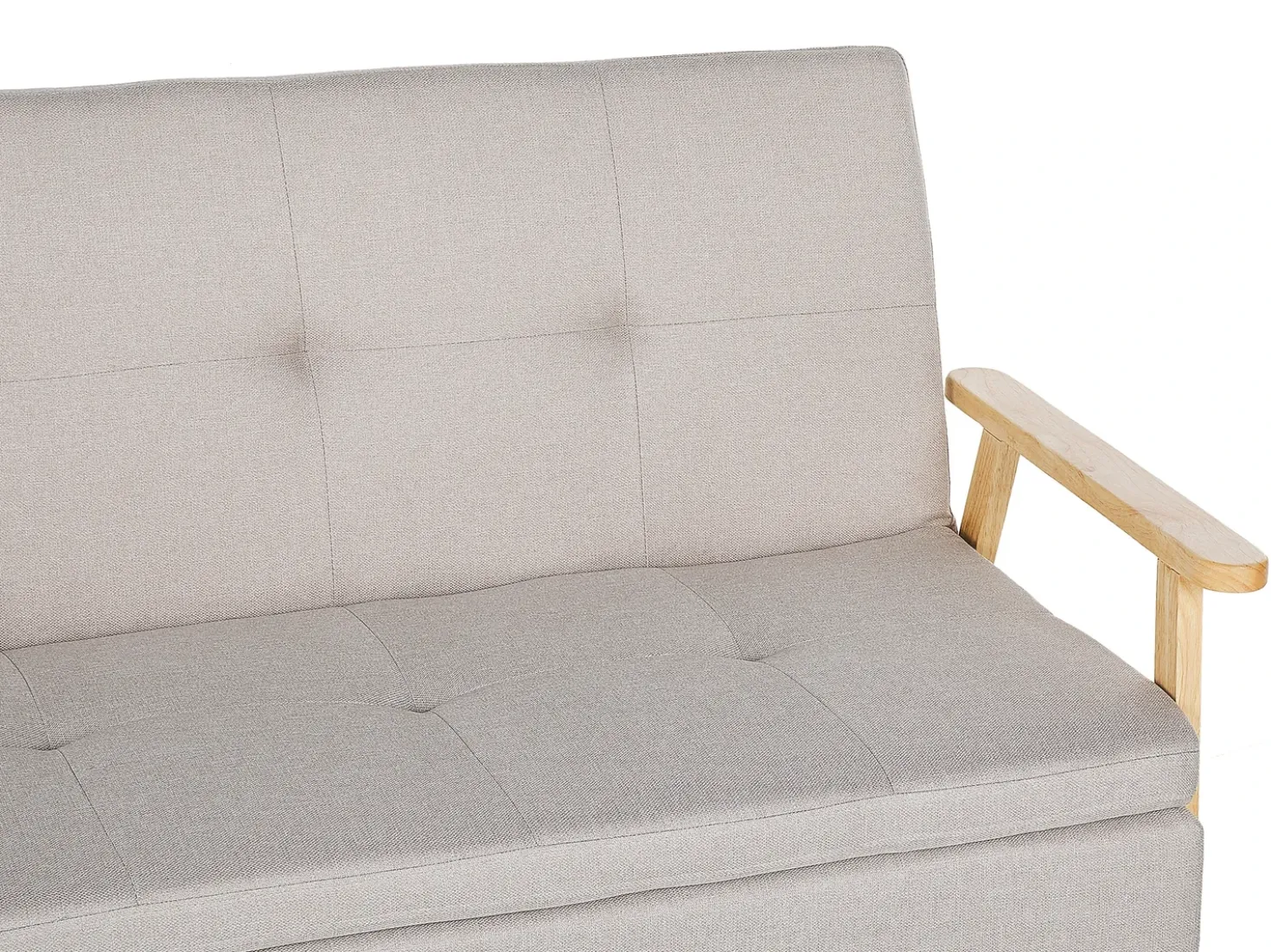 Divano letto 3 posti TJORN Tessuto Beige