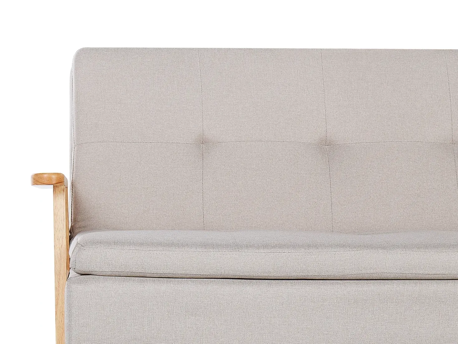 Divano letto 3 posti TJORN Tessuto Beige