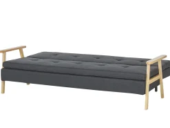 Divano letto 3 posti TJORN Tessuto Grigio scuro