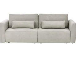 Divano letto 3 posti VAXHOLM Tessuto Grigio con contenitore