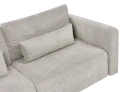 Divano letto 3 posti VAXHOLM Tessuto Grigio con contenitore