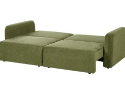 Divano letto 3 posti VAXHOLM Tessuto Verde con contenitore
