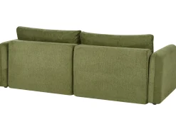 Divano letto 3 posti VAXHOLM Tessuto Verde con contenitore