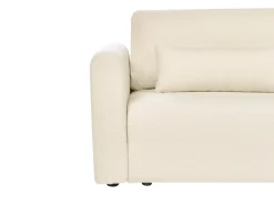 Divano letto 3 posti VAXHOLM Bouclé Bianco sporco con contenitore