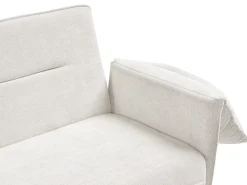 Divano letto 3 posti VAYLA Tessuto Bianco sporco