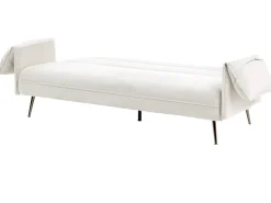 Divano letto 3 posti VAYLA Tessuto Bianco sporco