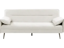Divano letto 3 posti VAYLA Tessuto Bianco sporco