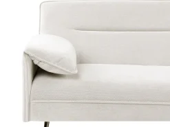 Divano letto 3 posti VAYLA Tessuto Bianco sporco