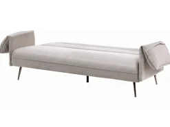 Divano letto 3 posti VAYLA Tessuto Grigio