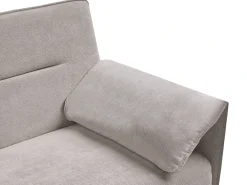 Divano letto 3 posti VAYLA Tessuto Grigio