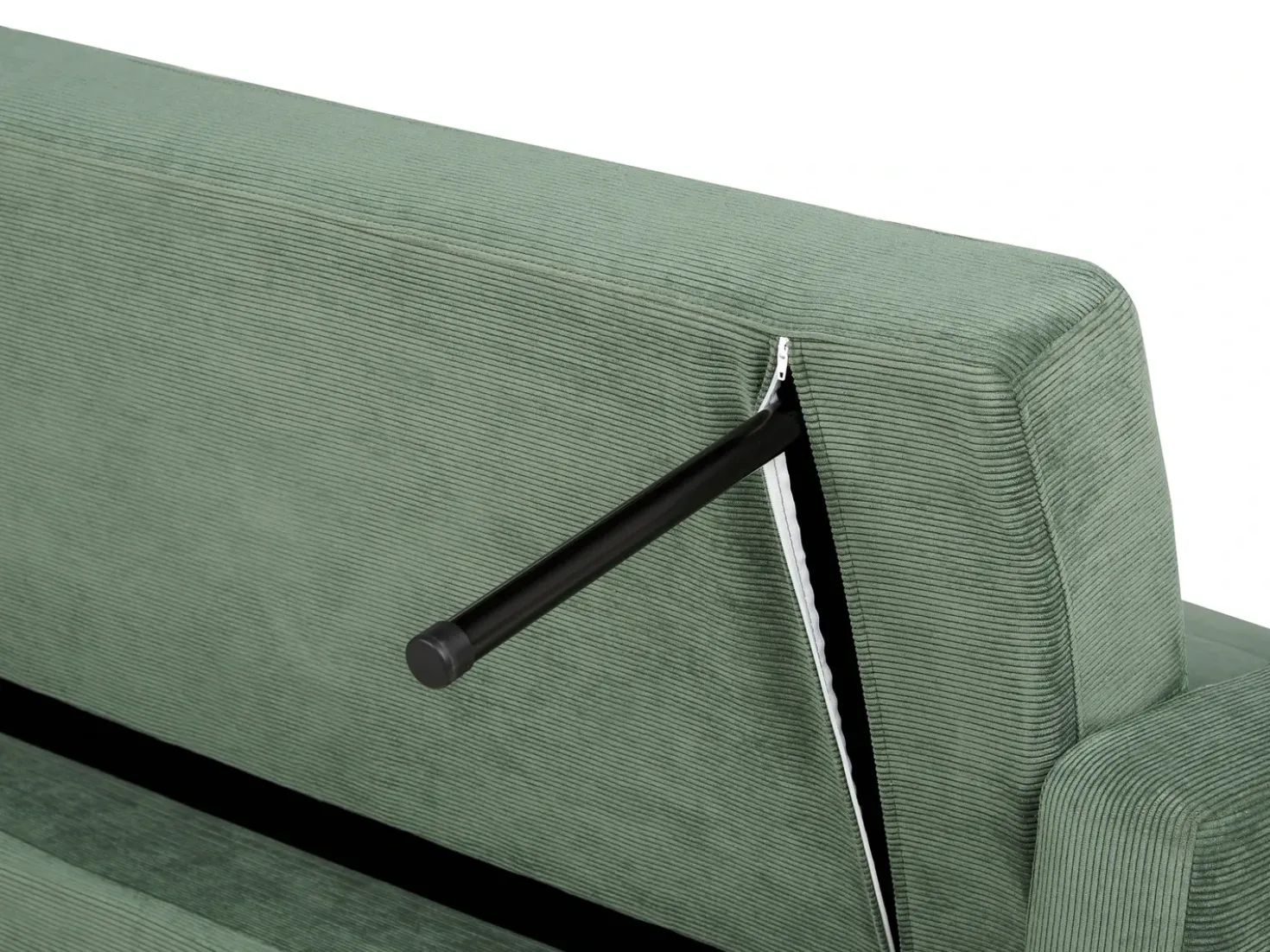 Divano letto 3 posti VEHKOO Tessuto Verde scuro
