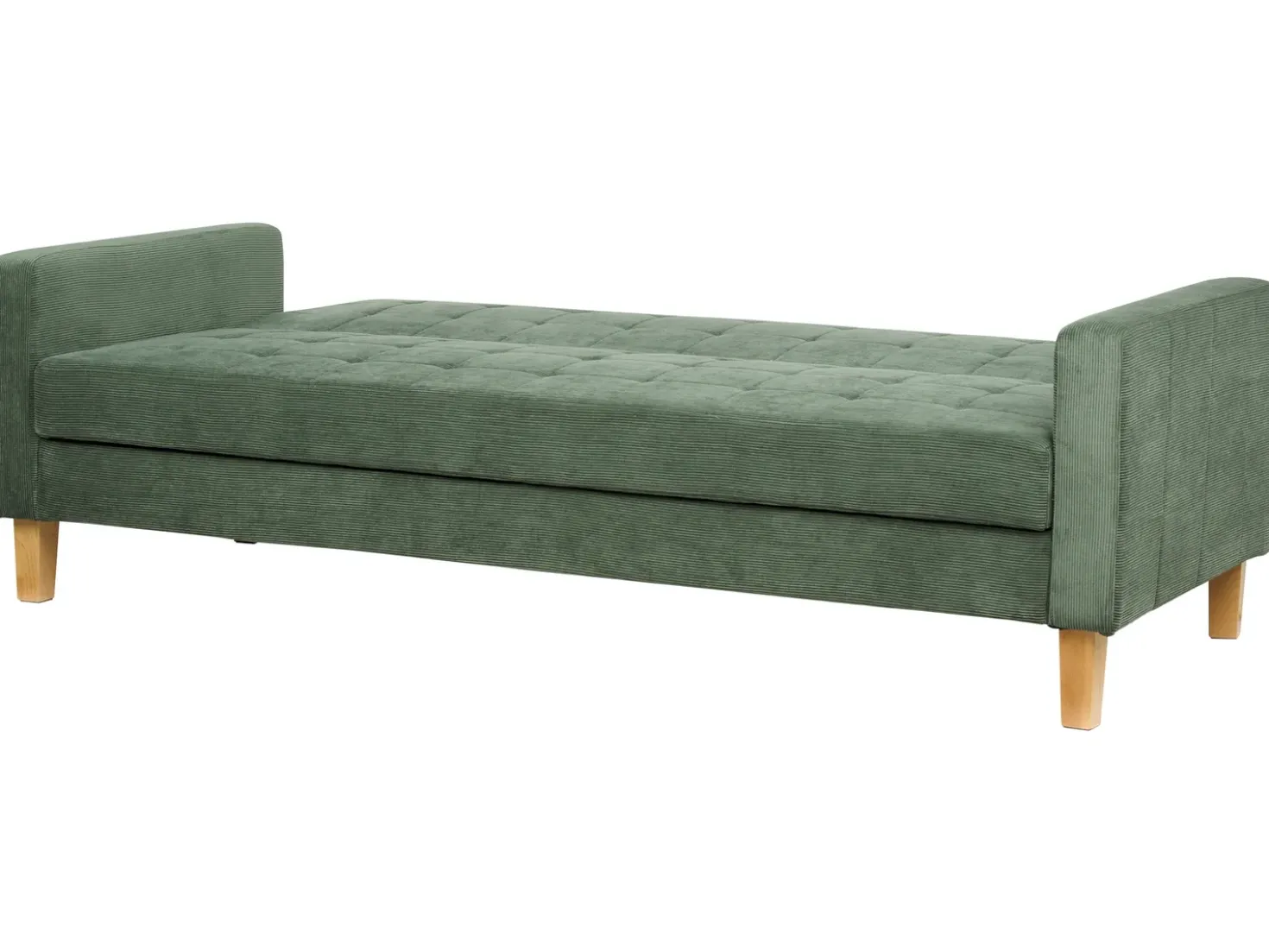 Divano letto 3 posti VEHKOO Tessuto Verde scuro