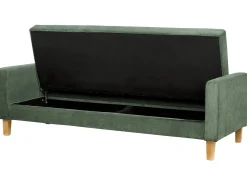 Divano letto 3 posti VEHKOO Tessuto Verde scuro