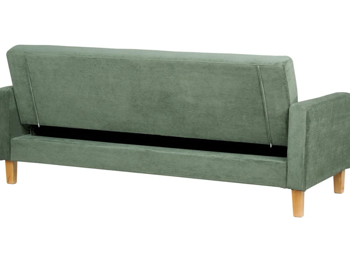 Divano letto 3 posti VEHKOO Tessuto Verde scuro