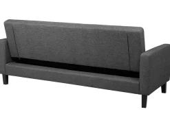 Divano letto 3 posti VEHKOO Tessuto Grigio scuro
