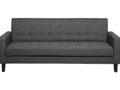 Divano letto 3 posti VEHKOO Tessuto Grigio scuro