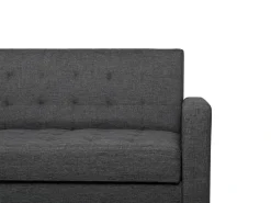 Divano letto 3 posti VEHKOO Tessuto Grigio scuro