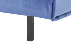Divano letto 2 posti VESTFOLD Velluto Blu marino