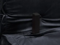 Divano letto 2 posti VESTFOLD Velluto Nero