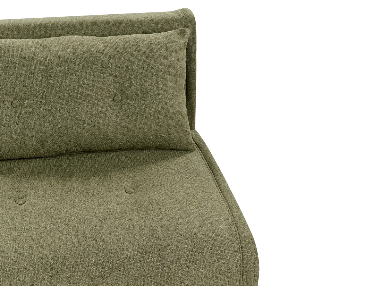 Divano letto 2 posti VESTFOLD Tessuto Verde oliva