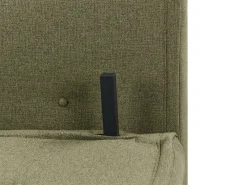 Divano letto 2 posti VESTFOLD Tessuto Verde oliva