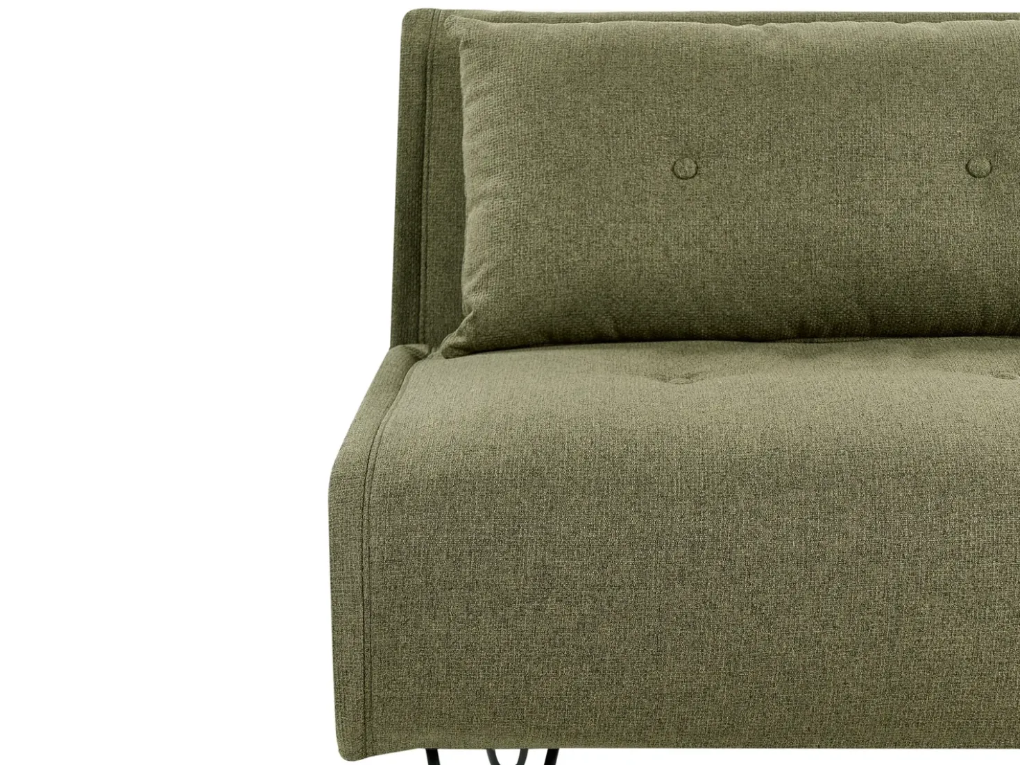 Divano letto 2 posti VESTFOLD Tessuto Verde oliva
