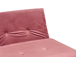 Divano letto 2 posti VESTFOLD Velluto Rosa